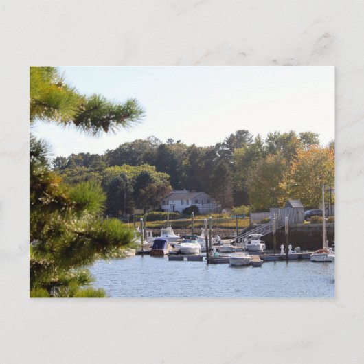 ブルーウォーかわいらしトボートマリーナ ポストカード (正面)