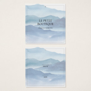 ブルーウォースタイリッシュターカラー衣料品小売価格ラベル