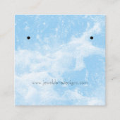 ブルーウォータスプラッシュイヤリング表示カード スクエア名刺 (正面)