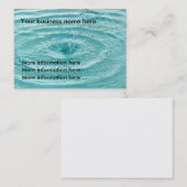 ブルーウォーターが名刺をリップル 名刺 (正面/裏面)