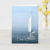 ブルーウォーターで帆船を引退 カード (黄色い花)