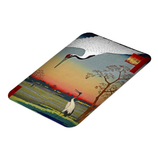 ブルーウォーターとさくらんぼツリー付きクレーン マグネット (左側)