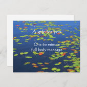 ブルーウォーターとリリーパッド証明書 (正面/裏面)