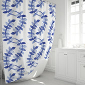 ブルーウォーターのカラーつる植物 シャワーカーテン