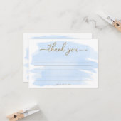 ブルーウォーターのカラーサンキューカード カード (正面/裏面インサイチュ)