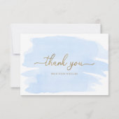 ブルーウォーターのカラーサンキューカード カード (裏面)