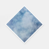 ブルーウォーターのカラーテクスチャ スタンダードランチョンナプキン (角)