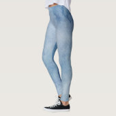 ブルーウォーターのカラーテクスチャ レギンス (左)