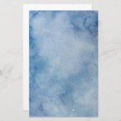 ブルーウォーターのカラーテクスチャ 便箋 (正面/裏面)