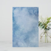 ブルーウォーターのカラーテクスチャ 便箋 (スタンド正面)