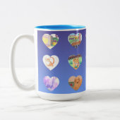 ブルーウォーターのカラーハート ツートーンマグカップ (左)