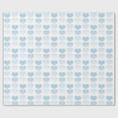 ブルーウォーターのカラーハート ラッピングペーパー (フラット)