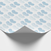 ブルーウォーターのカラーハート ラッピングペーパー (角)