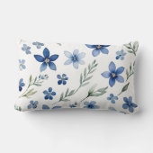 ブルーウォーターのカラーフローラ ランバークッション (裏面)