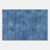 ブルーウォーターのカラー抽象化 ラッピングペーパーシート (正面2)