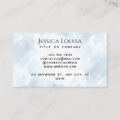 ブルーウォーターのカラー抽象芸術 名刺 (裏面)