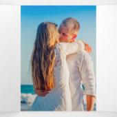 ブルーウォーターのスプラッシュアートリース結婚ズ 三つ折りプログラム (内部中)