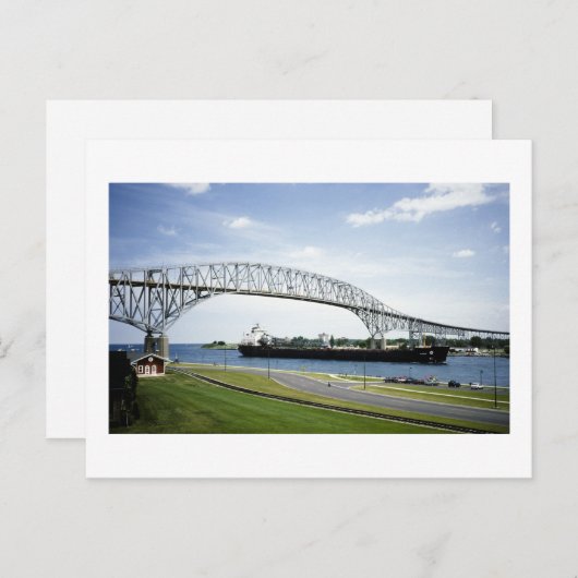 ブルーウォーターの橋が二つある前に ポストカード (正面/裏面)