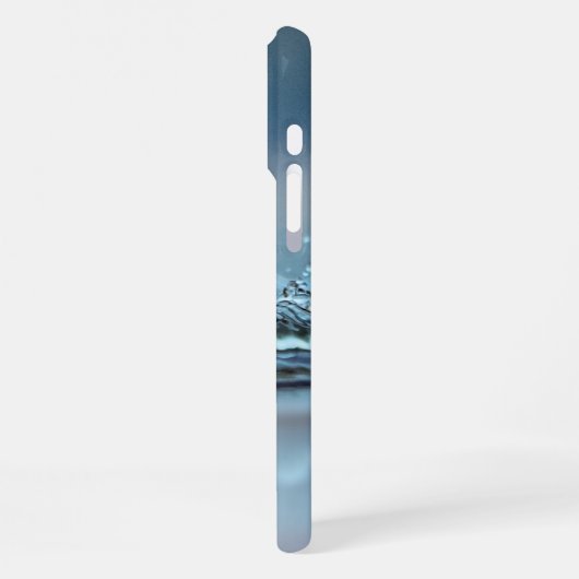 ブルーウォーターの生活は聖書の聖句ヨハネを口渇させない iPhoneケース (左側面)