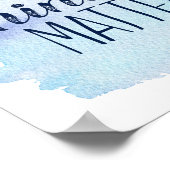 ブルーウォーターの色の優しさ ポスター (角)