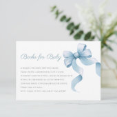 ブルーウォーターの色の弓の本ベビー エンクロージャーカード (スタンド正面)