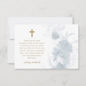 ブルーウォーターの色の確認 サンキューカード (正面)