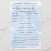 ブルーウォーターの色の金ゴールドは、ゲームをするママを知っている (正面)