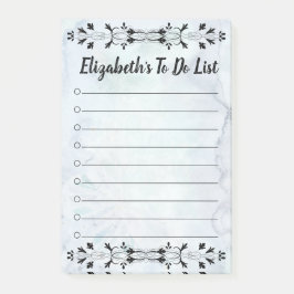 ブルーウォーターの色はリストのノートを行うために繁栄 ポストイット