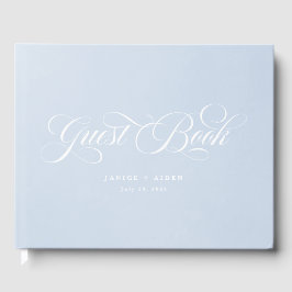 ブルーウォーターの色を魅了する雲結婚景色 ゲストブック