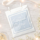 ブルーウォーターの色を魅了する雲結婚景色 フェイバーバッグ (クリップ留めされた状態)