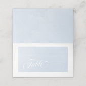 ブルーウォーターの色を魅了する雲結婚景色 プレイスカード (外部開封)