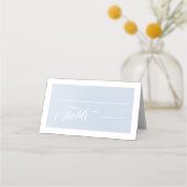 ブルーウォーターの色を魅了する雲結婚景色 プレイスカード (正面)