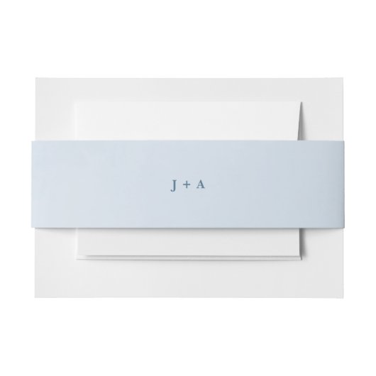 ブルーウォーターの色を魅了する雲結婚景色 招待状ベリーバンド (正面例)