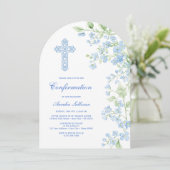 ブルーウォーターの花アーチ確認 招待状 (スタンド正面)