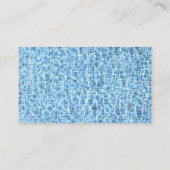 ブルーウォーターインサイドスイムインストラクター名刺 名刺 (裏面)