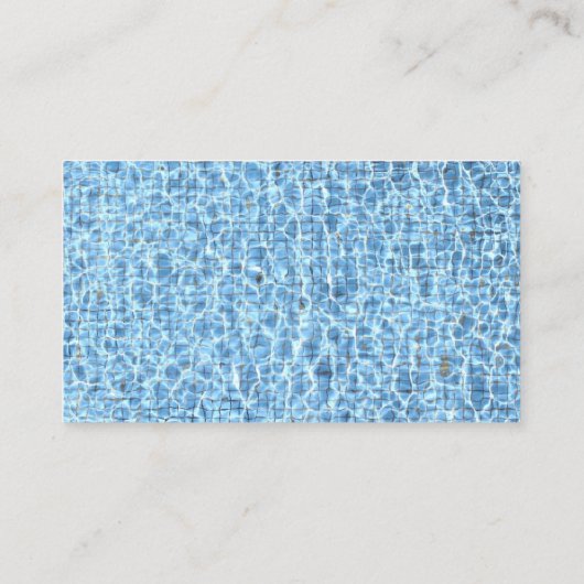 ブルーウォーターインサイドスイムインストラクター名刺 名刺 (裏面)