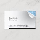 ブルーウォーターインサイドスイムインストラクター名刺 名刺 (正面)