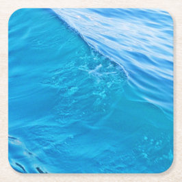 ブルーウォーターウェーブ スクエアペーパーコースター