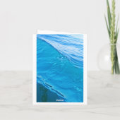 ブルーウォーターウェーブ ノートカード (裏面)