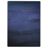 ブルーウォーターエレガントカラーシックパーソナライズされたグラム クリップボード (裏面)