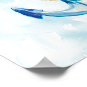 ブルーウォーターカラーいかり3 ポスター (角)