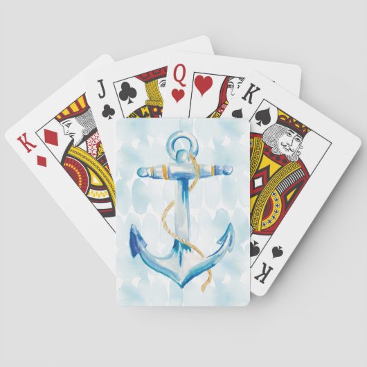 ブルーウォーターカラーいかり トランプ (裏面)