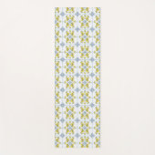 ブルーウォーターカラーのフランスカントリー レモン ヨガマット (正面)