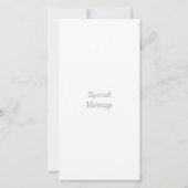 ブルーウォーターカラーの花 カード (裏面)