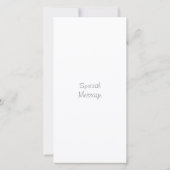 ブルーウォーターカラーの花 カード (裏面)