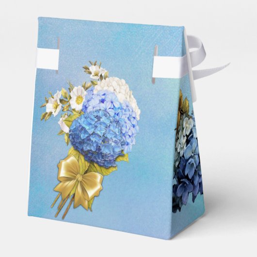 ブルーウォーターカラーアジサイの色合い フェイバーボックス (裏面サイド)