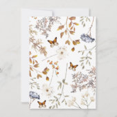 ブルーウォーターカラーアジサイ赤ちゃんシャワーアドバイスカード ノートカード (裏面)