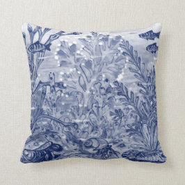 ブルーウォーターカラーアンダーシー海ビーチハウスカニ クッション