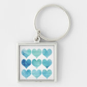 ブルーウォーターカラーアーツforハートハートヘルスクリパ キーホルダー (正面)