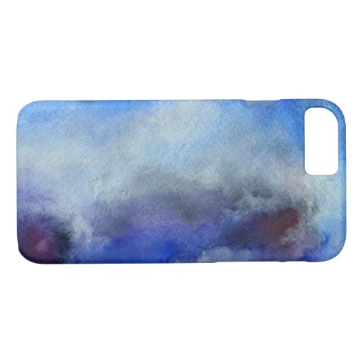 ブルーウォーターカラーアートApple iPhone 7,やっと存在 Case-Mate iPhoneケース (裏面(横))